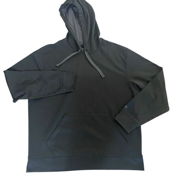 Chapion XL Duo Dry Hoodie Sweatshirt black long sleeve pullover hand pocket - Picture 1 of 4
